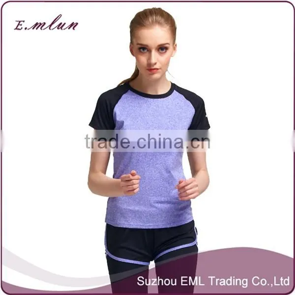 2017 New Fashion Sports Suit for the Women Wholesale Cotton Gym Suit