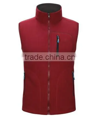 Fashionable Ladies Winter Jackets Warm Waistcoats 100% Polyester Polar Fleece Cheaper Customized Zip-up Jackets photo-3