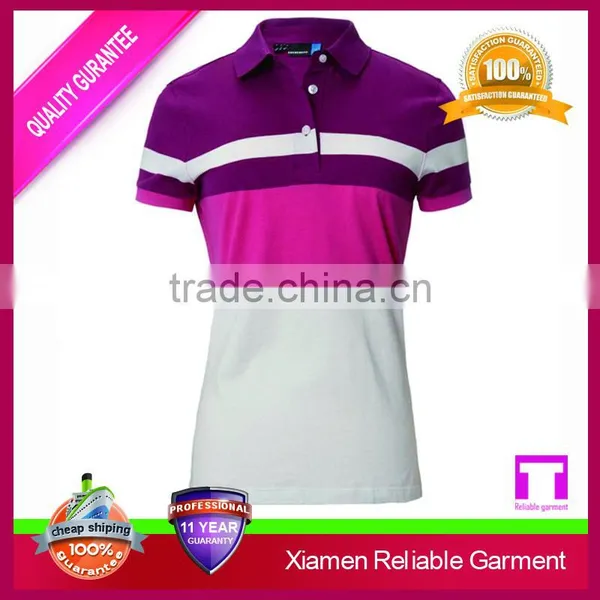 Custom Embroidery Logo Women Polo Shirt, Pima Cotton Polo Shirt photo-4
