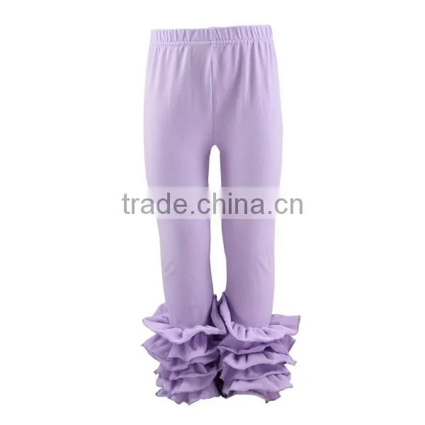 Wholesale Girls Boutique Ruffle Icing Leggings Pants Girls Kids Baby Toddler Spring Wear Valentine Icing Pants photo-2