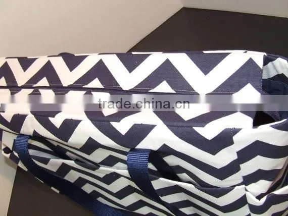 Fashion Monogrammed Big Stripe Tote Bag photo-4