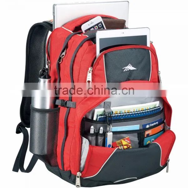 High Sierra Swerve 17" Computer Backpack - Padded Interior Computer Sleeve, Has Media Player Pocket and Comes With Your Logo. photo-6