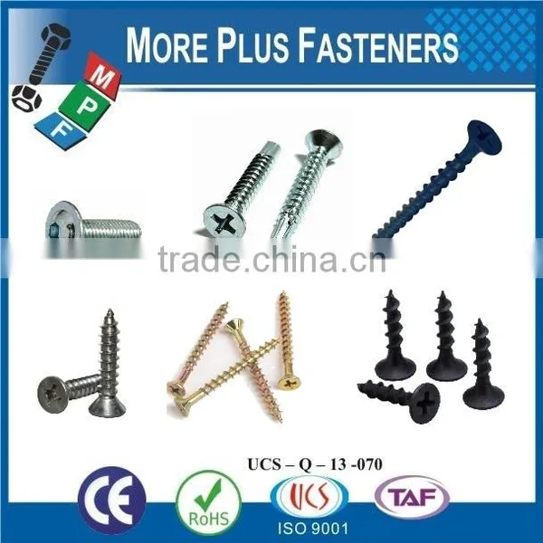 Made in Taiwan Carbon Steel Pan Head Pozi Drive New Premium Custom Special Chipboard Screw photo-2