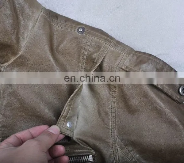 2016 Manufacture Latest Fashion Mens PU Jacket photo-5