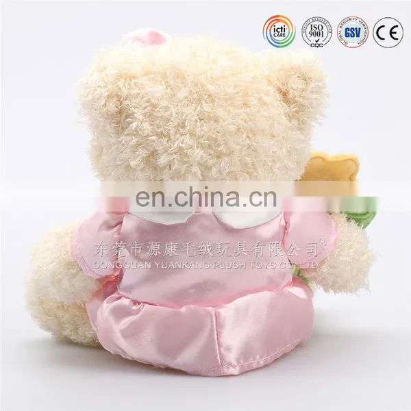 Valentines Soft Love Teddy Bears Wholesale With Flower photo-3