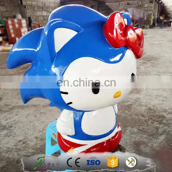 KAWAH Fiberglass Garden Decoration Cartoon Characters Sonic photo-2