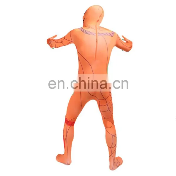 Full Body Adult Pumpkin Spandex Lycra Zentai Suit Halloween Party Costume photo-4