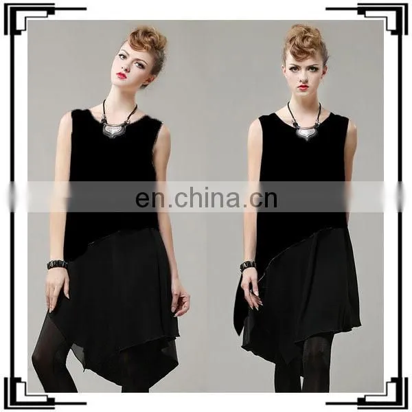 Wholesale Latest Fashion Sleeveless Two Piece Women Dress 2016 Dress photo-2