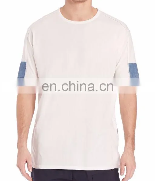 New Arrivals Cotton Plain t Shirt Loose Fitted Men Short Sleeve t Shrits photo-2