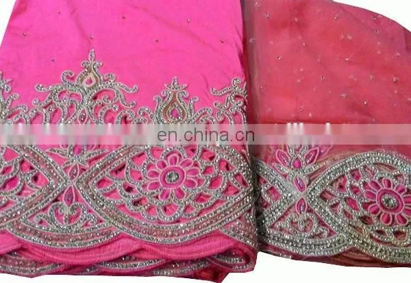 First Lady Silk George Lace Fabric For African photo-2