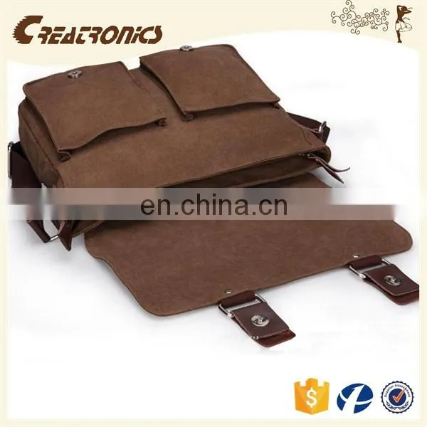 CR on Time Delivery Guaranteed Men's Vintage Casual Sling Crossbody Bag Satchel Messenger Canvas Bag photo-5