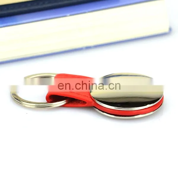 Custom Art and Crafts Bulk Cheap Fancy Blank pu Car Leather Metal Keychains With Logo photo-2