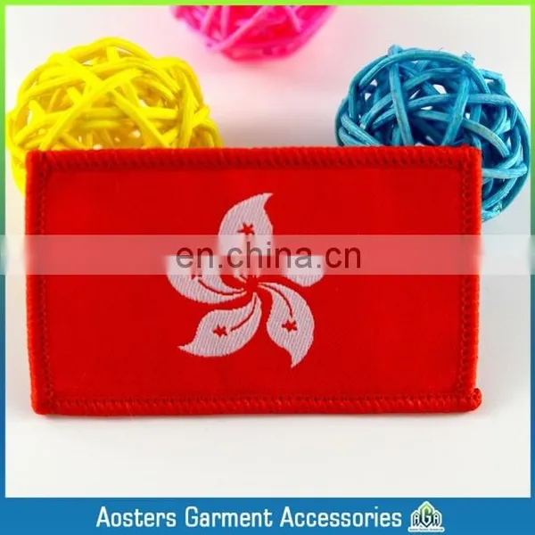 custom durable patch fashion flags countries woven badge