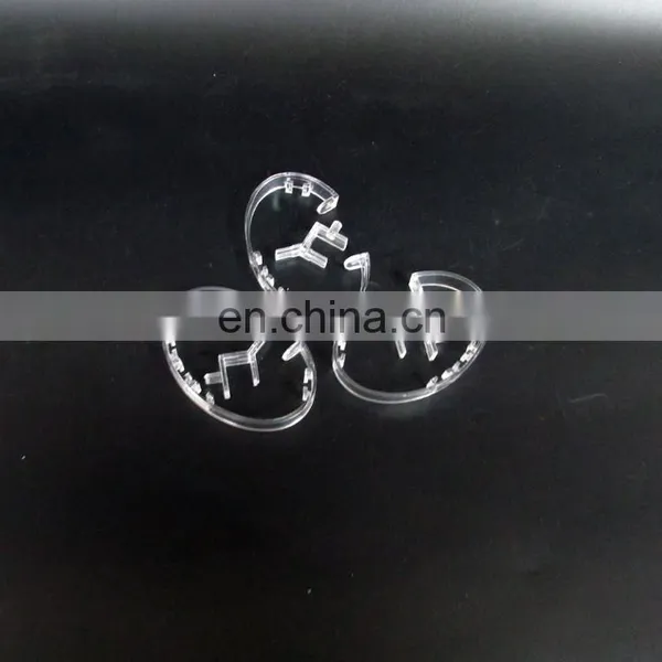 China Made Acrylic Laser Cutting Industrial Plastic Watch Display C-ring