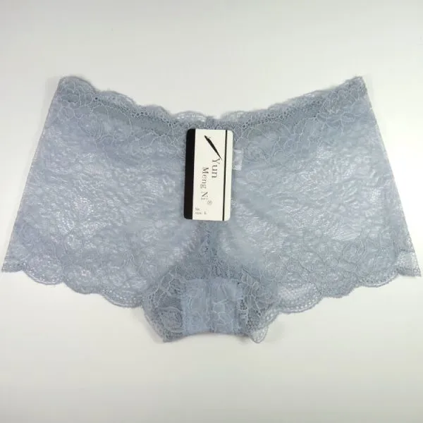 Yun Meng Ni Sexy Underwear Transparent Lace Women Boyshorts Mature Panty Lingerie For Women photo-5