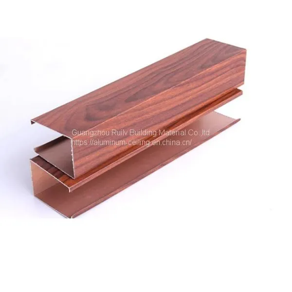 Aluminum Linear Ceiling/Metal Baffle Ceiling/Wood Grain Aluminum Ceiling photo-5