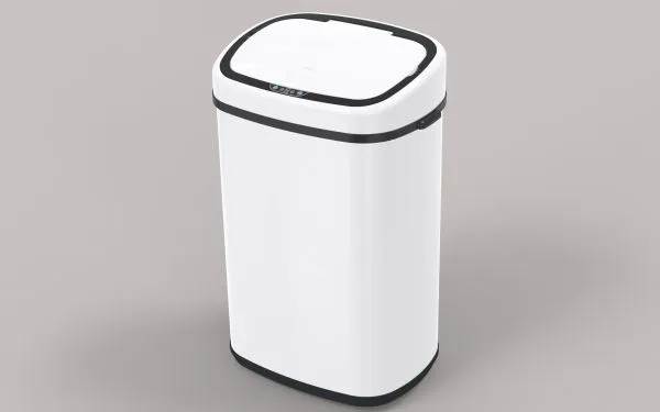 58L 68L Wooden Home Appliance Stainless Steel Automatic Sensor Trash Bin Sensor Automatic Trash Cans Dustbin Steel Square