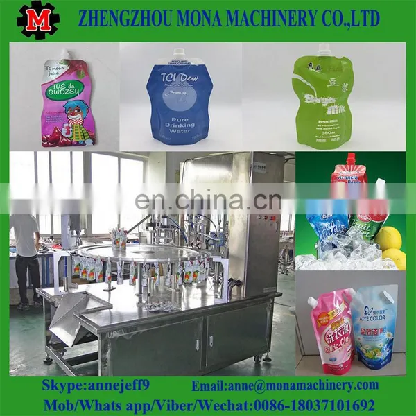 Liquid Detergent Doypack Spout Pouch Filling Packing Machine/Jelly/Milk Pouch Capping Machine photo-6