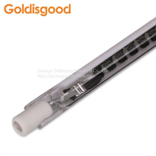 Half-white Carbon Fiber Infrared Heating Mediumwave Tube for Oven photo-2