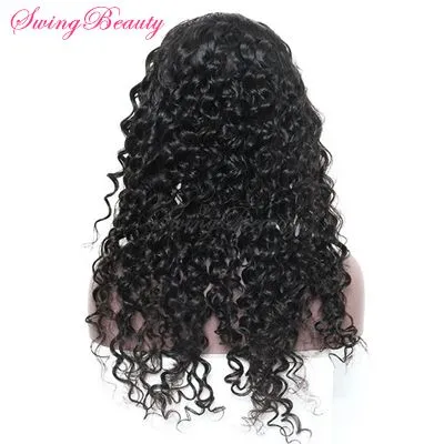 100% Natural Human Hair Wig Handmade Frontal Swiss Lace photo-3
