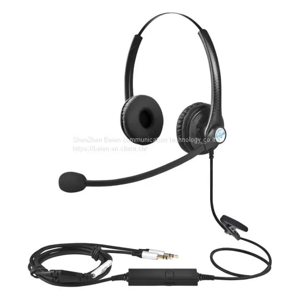 China Beien A26 PC Telephone Call Center Headset Noise-cancelling Headset Customer Service Gaming Headset photo-2