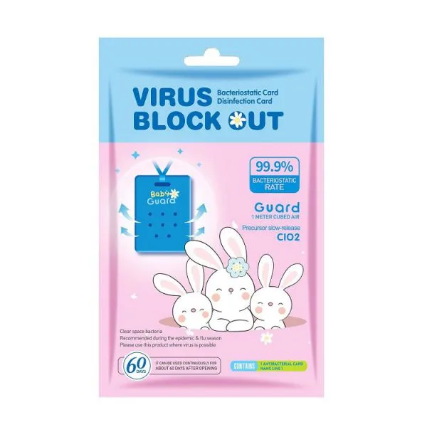 Virus Blocker Air Doctor Chlorine Dioxide Clo2 Gas Disinfection Sterilization Card For Children photo-4