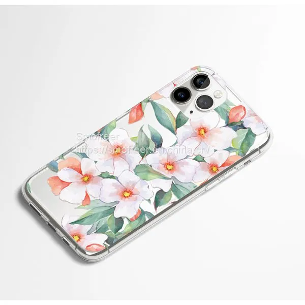 TPU Phone Case of Custom Design for IPhone XS Max TPU Flowers Cell Phone Case for Iphone 12 Mobile Phone Case photo-3
