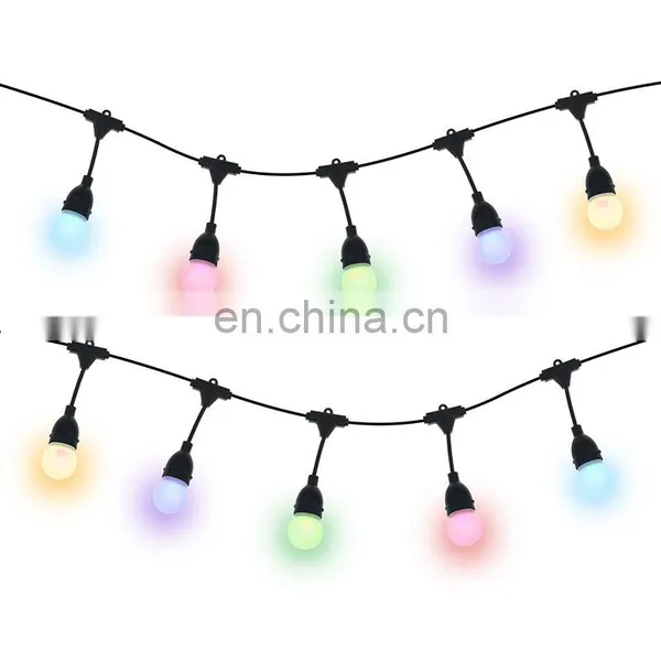 APP Voice Control Smart Wifi Remote Outdoor Use IP65 RGB String Light for Patio, Porches, Bistro, Backyard,Christmas Decoration photo-2