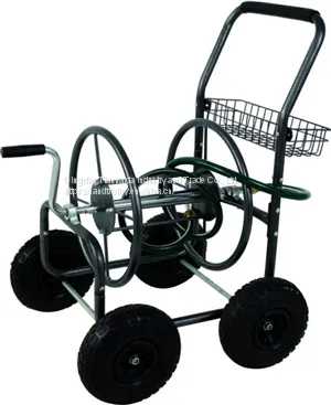 4-Wheel Garden Hose Reel Cart Trolley TC4719B photo-2