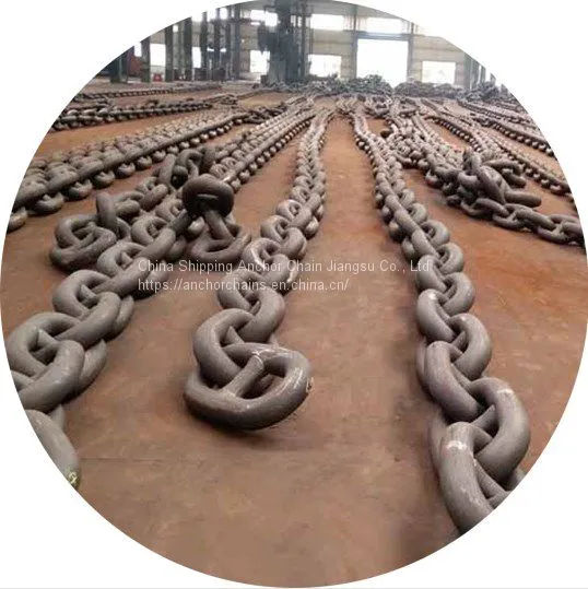 United Kingdom Stud Link Anchor Chain Cable With BV NK LR CCS KR ABS Cert in Stock photo-3
