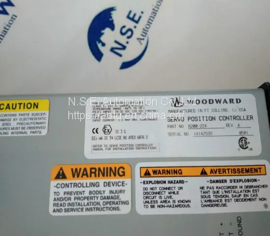 WOODWARD 8200-224 SERVO POSITION CONTROLLER