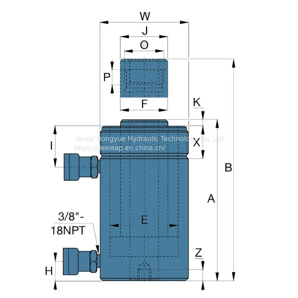 Deeleap Brand High Pressure Double Acting Hollow Hydraulic Cylinder photo-3