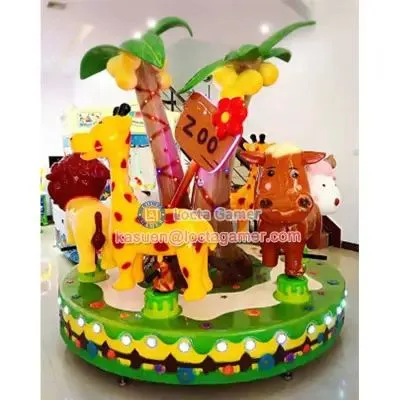 Mini Luxury Carousel Carousel 6-seat Cartoon Park Carousel Amusement Park photo-2