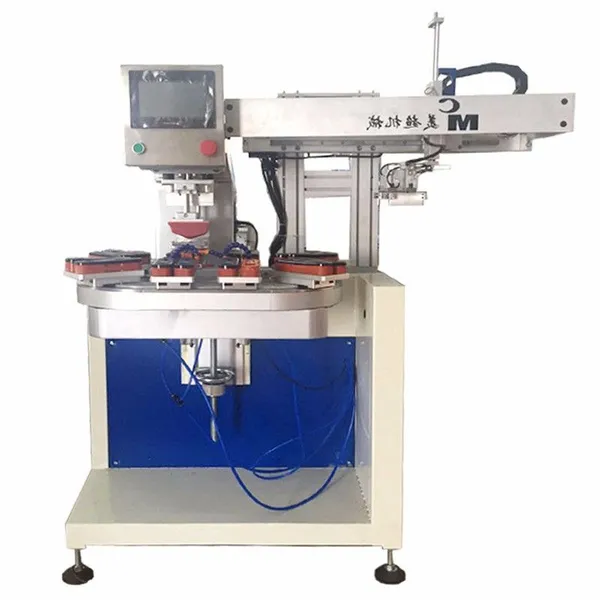 Meichao Single Color Eight Stations Automatic Rotary Pad Printing Machine photo-3