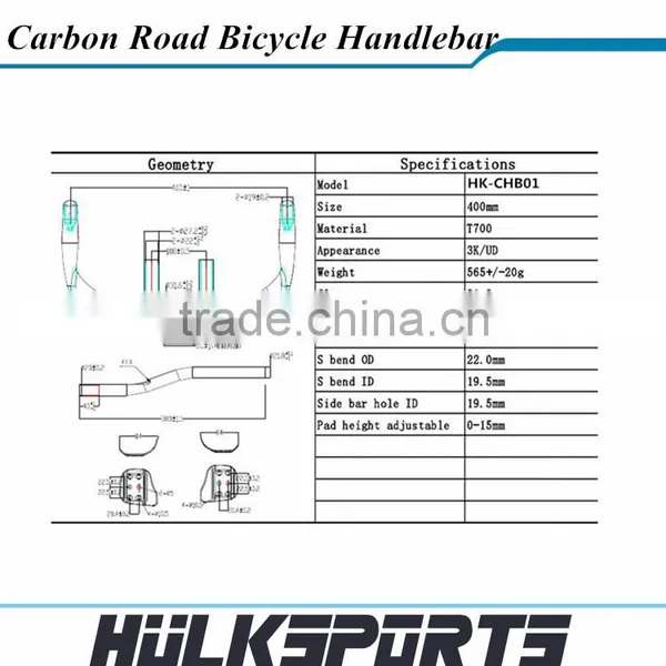 Carbon Time Trail Handler 3K Full Carbon TT Bar Road TT Bicycle Handlebar Time Trail Bike Handlebar photo-2
