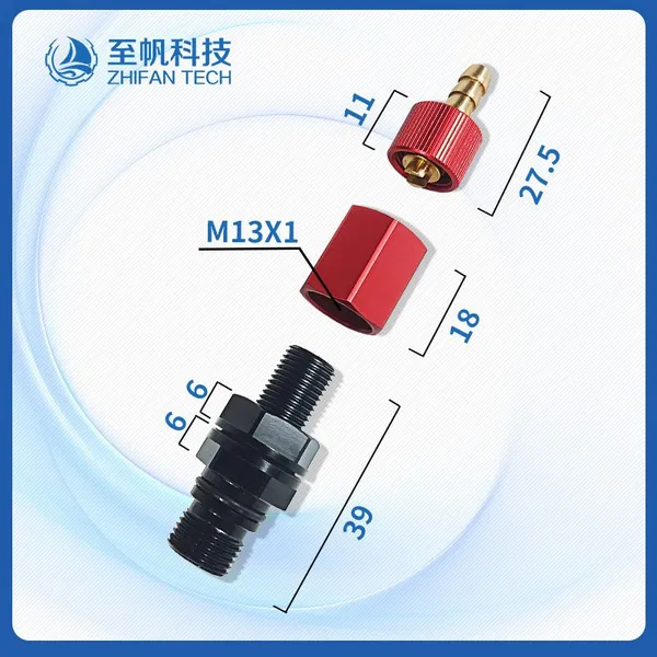 M10 Air Tight Test Nozzle, Sealing Test Chamber Exhaust Vacuum Valve, Self-Sealing Check Valve (PRV) photo-4