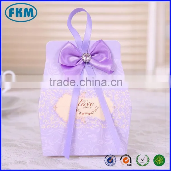 Wedding Favors Gifts Candy Box Chocolate Box W Bow Gifts Bag Supply photo-3
