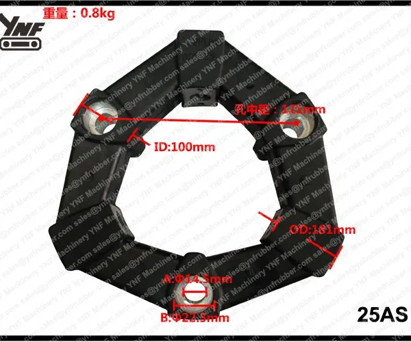 Ynf Excavator Hydraulic Pump Parts 8A 8As Excavator Hydraulic Flexible Coupling Cf-A-008-S0 Cf-A-008-O0 Rubber Coupling photo-6