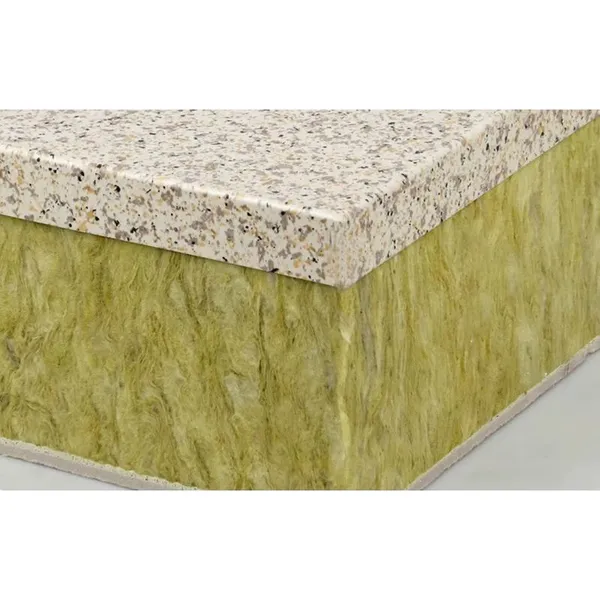 High Density Rock Wool/EPS/XPS Core Exterior Wall Panels Heat Insulation Sound-Absorbing Fire Resistant Hotel Cold Room photo-3