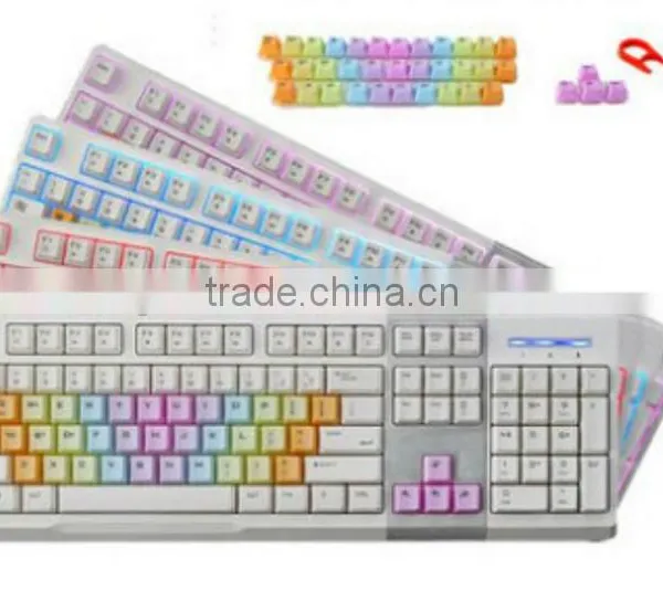 Wired Good Touch Feeling Low Voice Gaming Backlit Mechanical Keyboard photo-2