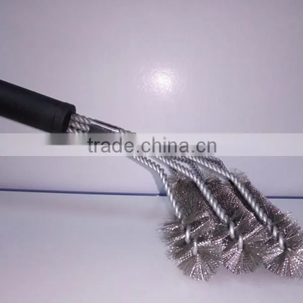 2016 New Revolution BBQ Grill Brush 3sided Barbecue Grill Cleaning Brush Oven Barbecue Grill Cleaner photo-5