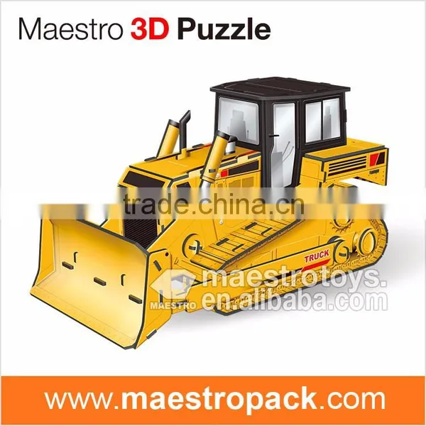 56PCS BULLDOZER Transportation 3d Puzzle