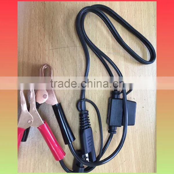 UL SPT-2 18AWG Flat Cable 2440mm +SAE Plug +30A Clamp Power Cable photo-2