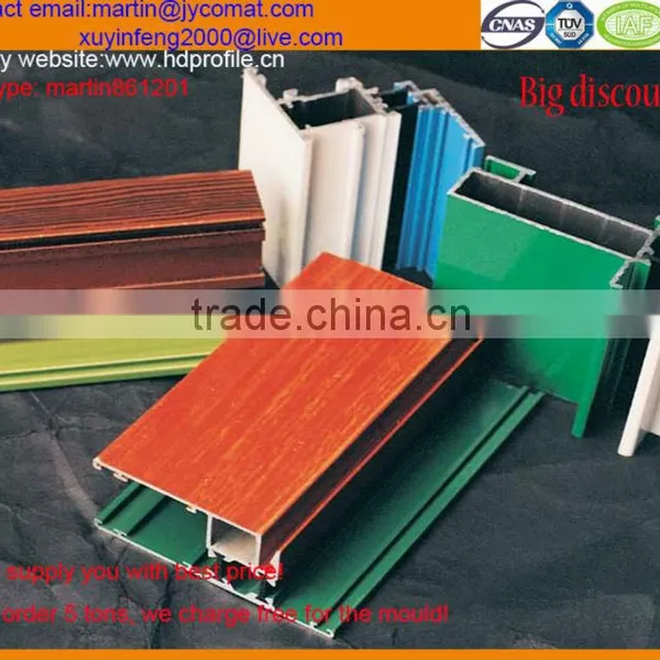 High Quality Kitchen Cabinet Powder Coated and Woodgrain Aluminium Profile photo-5