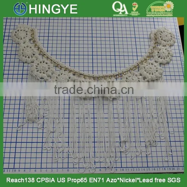 New Arrival Fashion Knit Collar With Tassel Fringe for Garment Decoration M106 photo-3