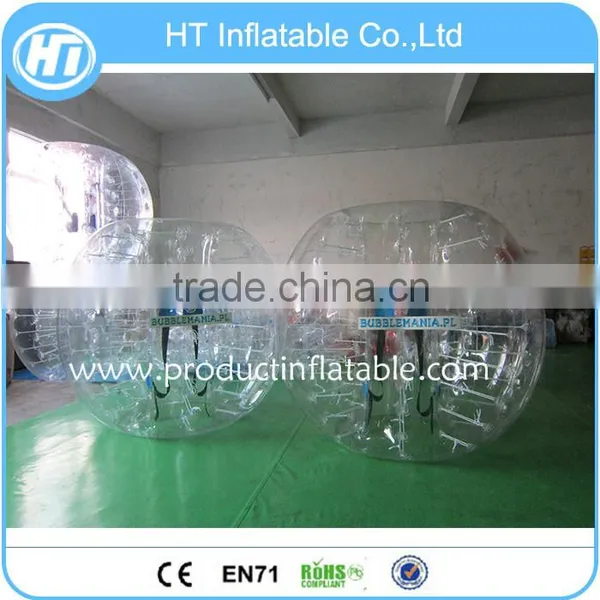 TOP Quality 0.8mm PVC/TPU Adults Bubble Ball Suit, Body Zorb Ball, Loopyball photo-2