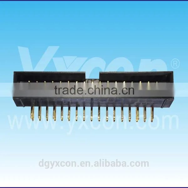 Pitch 2.54mm Dual Row Right Angle Box Header Connector photo-3