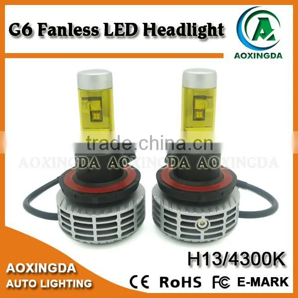 G6 Fanless All in One LED Headlight H13 Hi/Lo 6000LM photo-4