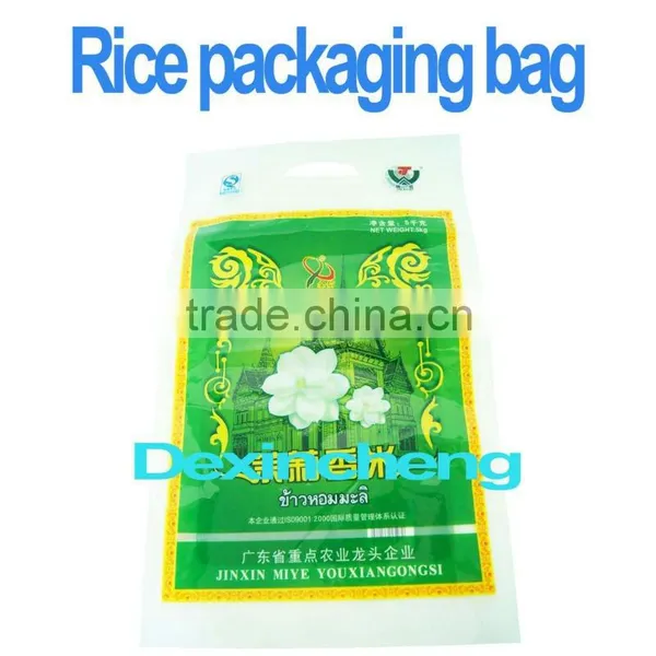 Heavy Duty Vivid Print Rice Plastic Handle Bag