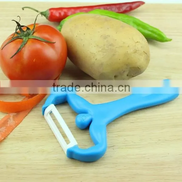 New Shaped Handle Kitchen Ceramic Peeler photo-2
